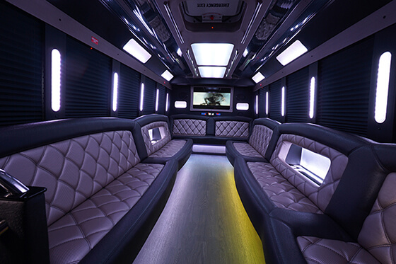 deluxe limo bus